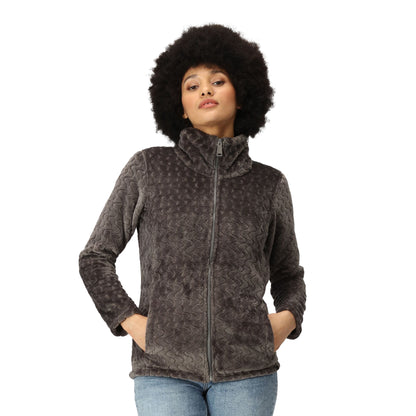 Dark Grey - Lifestyle - Regatta Womens-Ladies Heloise Marl Full Zip Fleece Jacket