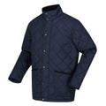 Navy - Side - Regatta Mens Londyn Quilted Insulated Jacket