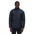 Navy - Close up - Regatta Mens Londyn Quilted Insulated Jacket
