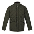 Dark Khaki - Front - Regatta Mens Londyn Quilted Insulated Jacket