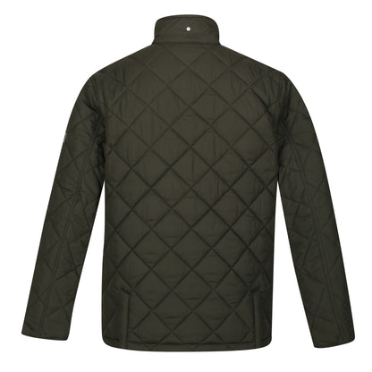 Dark Khaki - Back - Regatta Mens Londyn Quilted Insulated Jacket