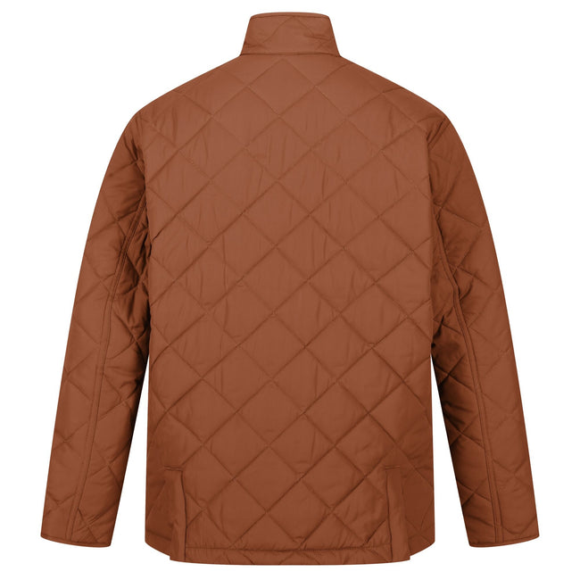 Dark Khaki - Close up - Regatta Mens Londyn Quilted Insulated Jacket