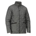 Dark Grey Marl - Front - Regatta Mens Londyn Wool Effect Padded Jacket