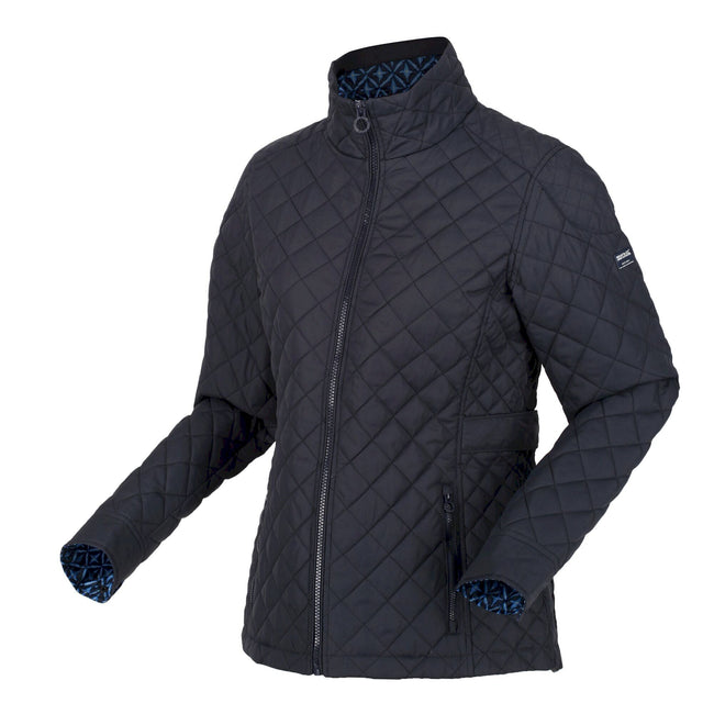 Navy Tile - Side - Regatta Womens-Ladies Charleigh Quilted Insulated Jacket