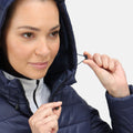 Navy - Close up - Regatta Womens-Ladies Voltera Loft II Heated Jacket