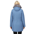 Slate Blue - Pack Shot - Regatta Womens-Ladies Voltera Heated Waterproof Jacket