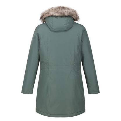 Dark Forest Green - Back - Regatta Womens-Ladies Voltera Heated Waterproof Jacket