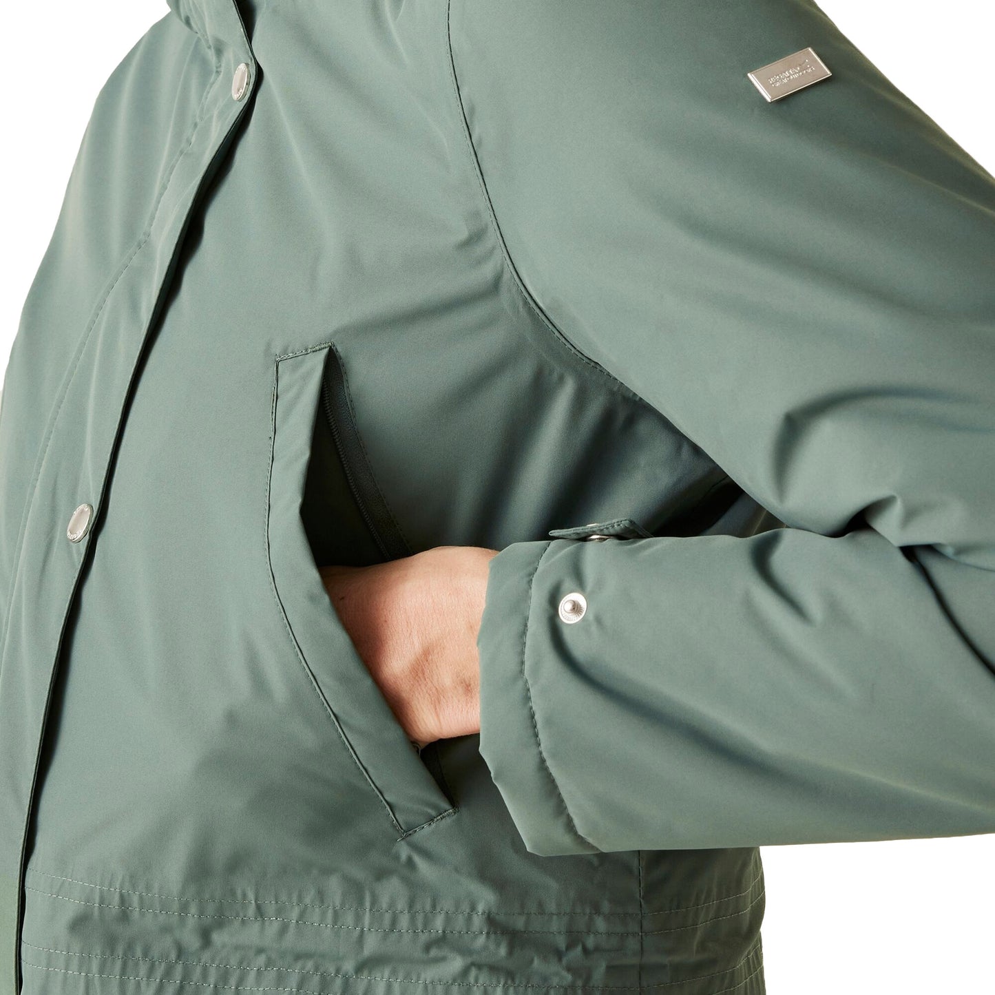 Dark Forest Green - Lifestyle - Regatta Womens-Ladies Voltera Heated Waterproof Jacket