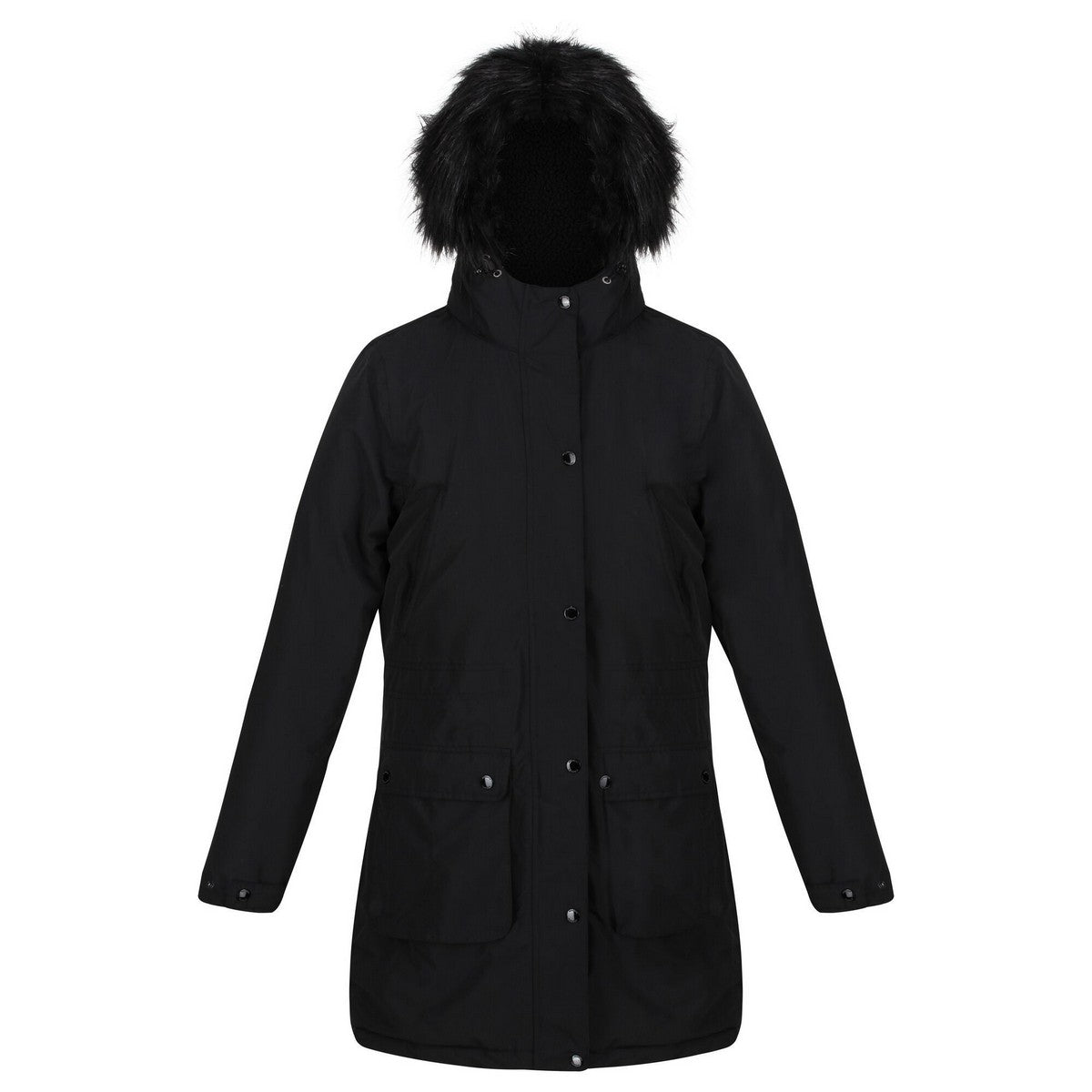 Black - Front - Regatta Womens-Ladies Voltera Heated Waterproof Jacket