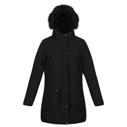 Black - Front - Regatta Womens-Ladies Voltera Heated Waterproof Jacket