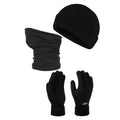 Black - Front - Regatta Mens Hat And Gloves Set