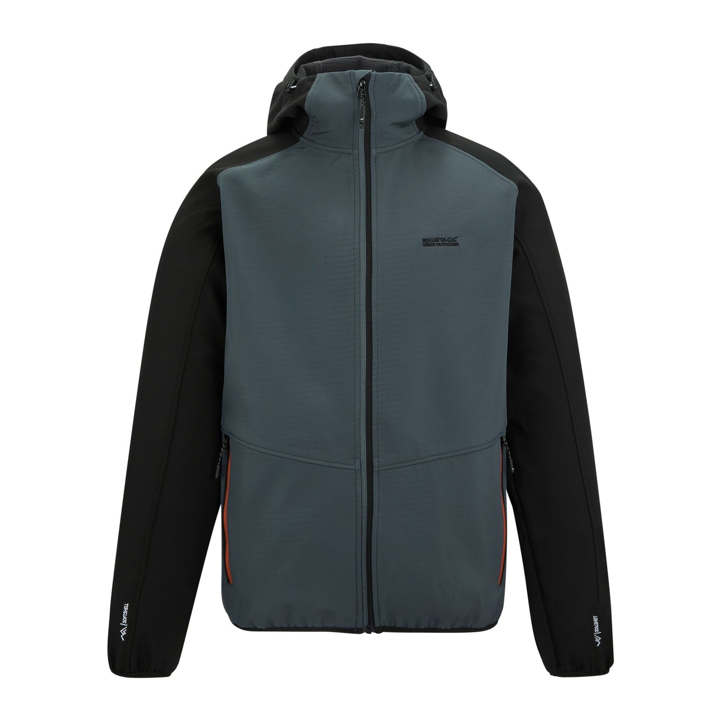 Dark Storm-Black-Brick - Front - Regatta Mens Arec III Jacket