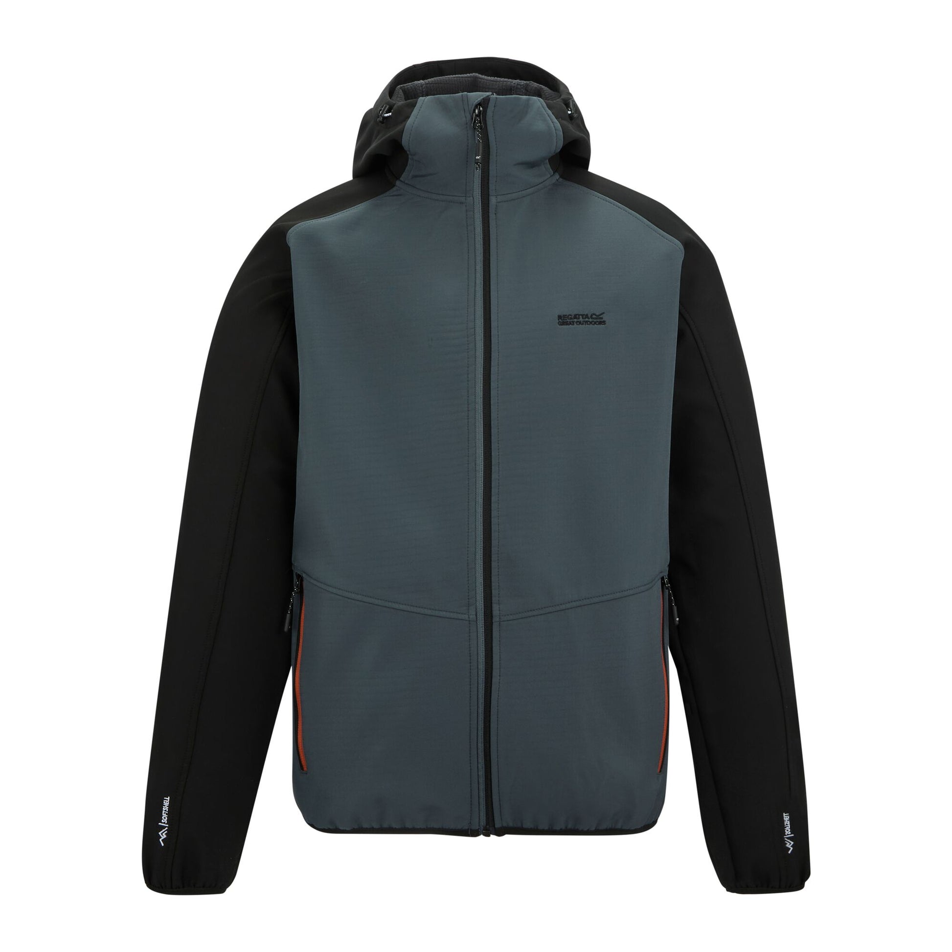 Dark Storm-Black-Brick - Front - Regatta Mens Arec III Jacket