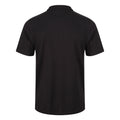 Grey-Black-Navy - Close up - Regatta Mens Essentials Polo Shirt (Pack of 3)