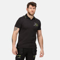 Black-Iron - Side - Regatta Mens Tactical Threads Polo Shirt (Pack of 2)