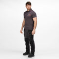 Black-Iron - Close up - Regatta Mens Tactical Threads Polo Shirt (Pack of 2)