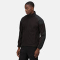 Black - Side - Regatta Mens Broadstone Full Zip Fleece Jacket