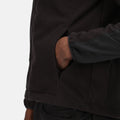 Black - Close up - Regatta Professional Mens Full Zip Fleece Jacket