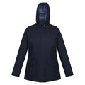 Navy Check - Front - Regatta Womens-Ladies Brigida Waterproof Jacket