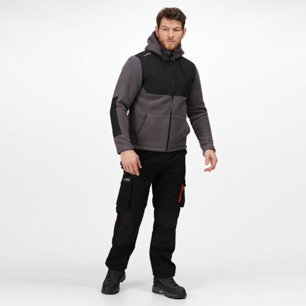 Iron-Black - Back - Regatta Professional Mens Hooded Jacket