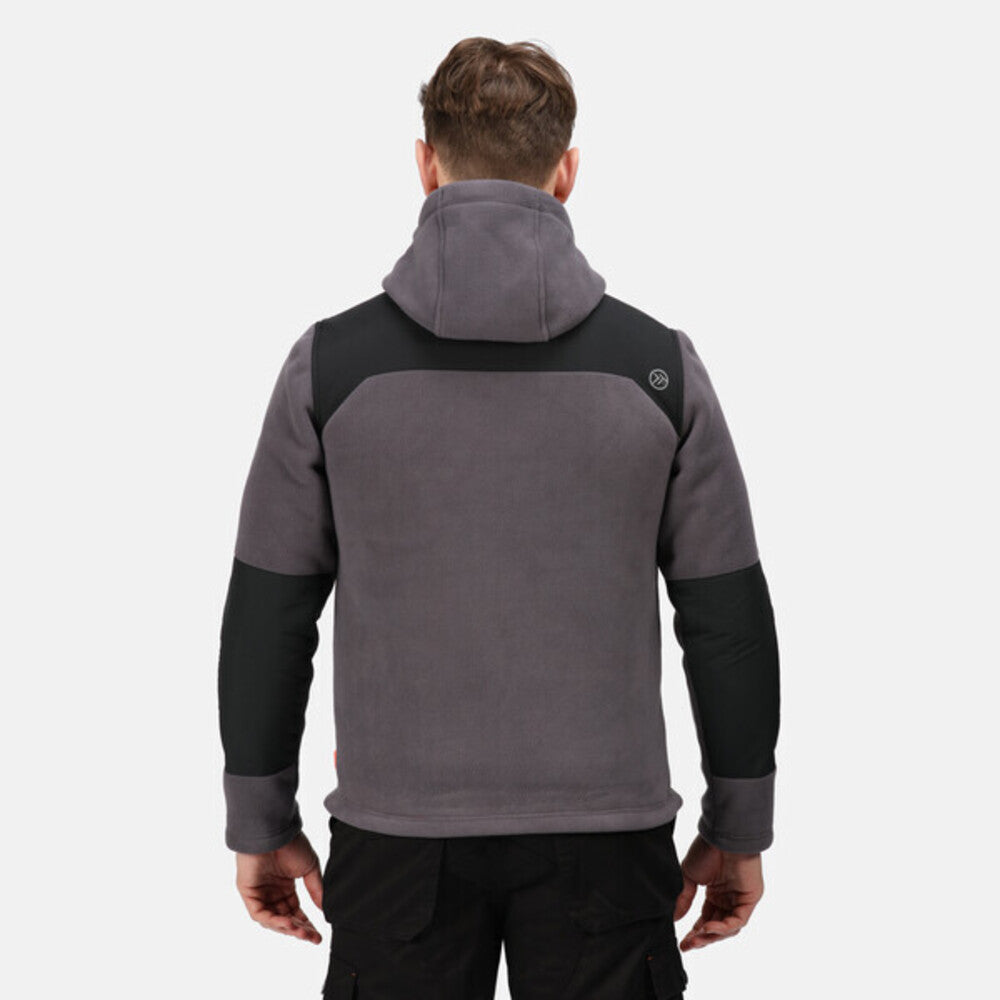 Iron-Black - Side - Regatta Professional Mens Hooded Jacket