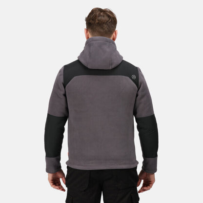 Iron-Black - Side - Regatta Professional Mens Hooded Jacket