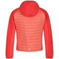 Fusion Coral-Neon Peach - Front - Regatta Childrens-Kids Kielder V Hybrid Insulated Jacket