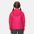 Pink Fusion - Close up - Regatta Childrens-Kids Kielder V Hybrid Insulated Jacket