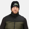 Black-Lime Green - Back - Regatta Mens Waterproof Beanie