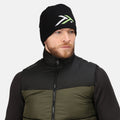 Black-Lime Green - Side - Regatta Mens Waterproof Beanie