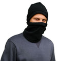 Black - Side - Regatta Unisex Adult Fleece Hooded Snood