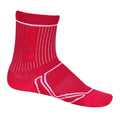 Cherry Pink-White - Front - Regatta Great Outdoors Childrens-Kids 2 Season Coolmax Trek & Trail Socks