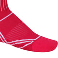 Cherry Pink-White - Side - Regatta Great Outdoors Childrens-Kids 2 Season Coolmax Trek & Trail Socks