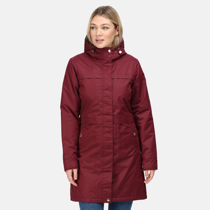 Claret Red - Back - Regatta Womens-Ladies Remina Insulated Waterproof Jacket