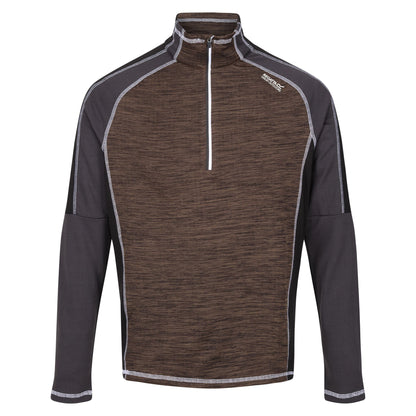 Crocodile-Ash - Front - Regatta Mens Hepley Fleece