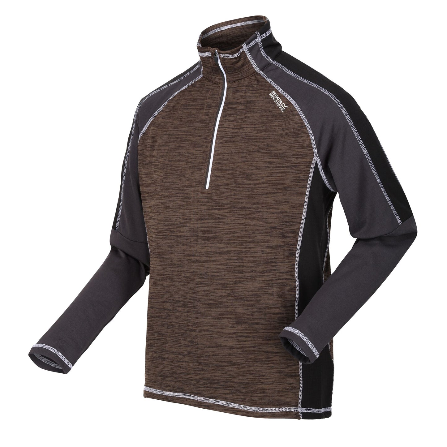 Crocodile-Ash - Side - Regatta Mens Hepley Fleece
