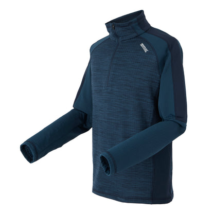 Moonlight Denim-Navy - Side - Regatta Mens Hepley Fleece