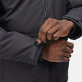 Ash - Close up - Regatta Mens Volter Shield III Heated Waterproof Jacket
