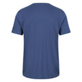White-Navy-Blue-Black-Heather Grey - Close up - Regatta Mens Essentials T-Shirt (Pack of 5)