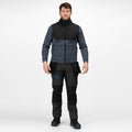 Blue Wing Marl-Black - Back - Regatta Professional Mens Jacket