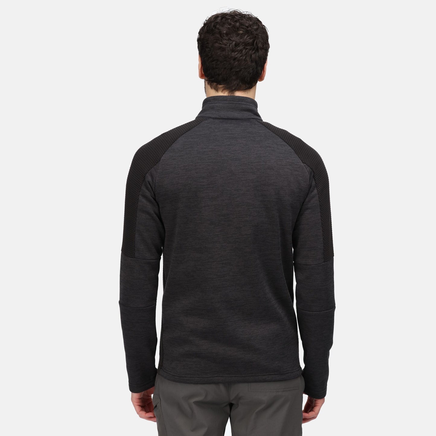 Ash-Black - Side - Regatta Mens Farson Soft Shell Jacket