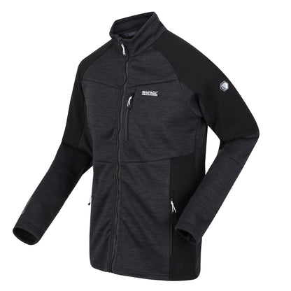 Ash-Black - Pack Shot - Regatta Mens Farson Soft Shell Jacket