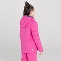 Raspberry Rose-Dark Denim-Nightfall Navy - Side - Dare 2B Childrens-Kids Cheerful Waterproof Ski Jacket