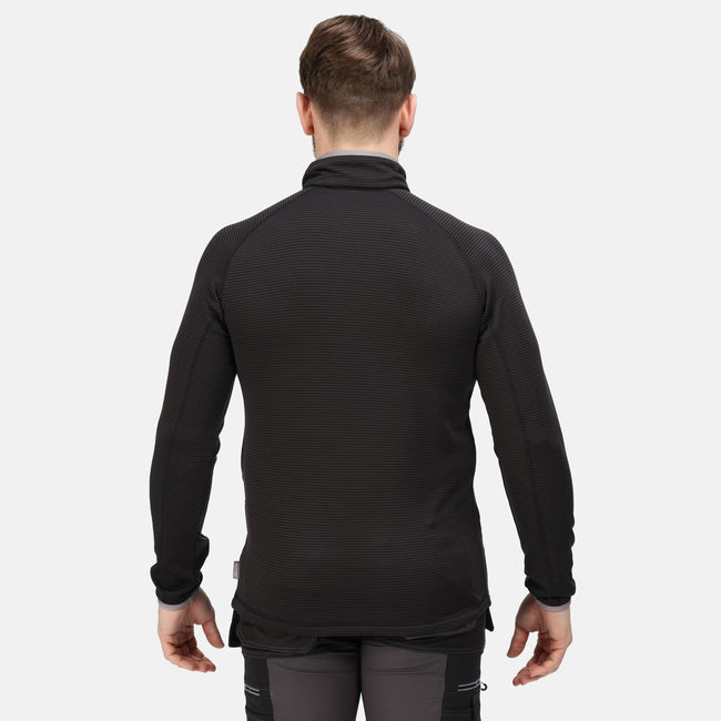 Black - Side - Tactical Threads Mens Scorch Fleece Thermal Base Layers