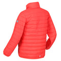 Neon Peach - Side - Regatta Childrens-Kids Hillpack Quilted Insulated Jacket