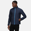 Navy-French Blue - Back - Regatta Mens Eco Ablaze Soft Shell Jacket