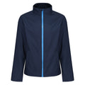 Navy-French Blue - Front - Regatta Mens Eco Ablaze Soft Shell Jacket