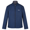 Navy Marl - Front - Regatta Mens Cera V Wind Resistant Soft Shell Jacket