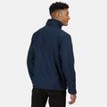 Navy Marl - Side - Regatta Mens Cera V Wind Resistant Soft Shell Jacket