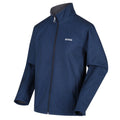 Navy Marl - Close up - Regatta Mens Cera V Wind Resistant Soft Shell Jacket